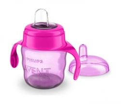 Philips Avent spout cup  easy sip 7oz/200ml 6m+ pink ( SCF551/03 )-1