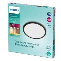 Philips superslim cl550 crna plafonska svetiljka 15w 2700lm ip44 929002667501, ( 18822 )  - Img 3