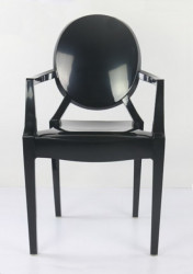 Plasticna stolica Ghost - crna - Img 3