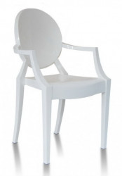 Plastična stolica GHOST - krem - Img 1