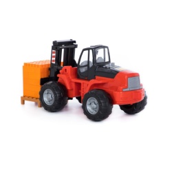 Polesie Veliki viljuškar za decu PowerTruck + Supermix set konstruktora 30 delova ( SW11990 )-3