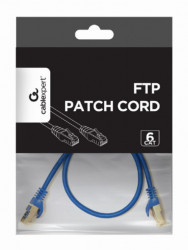 PP6-0.5M/B Gembird Mrezni kabl, CAT6 FTP Patch cord 0.5m blue - Img 2