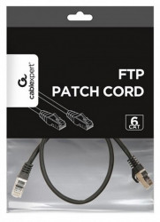 PP6-0.5M/BK Gembird Mrezni kabl, CAT6 FTP Patch cord 0.5m black - Img 2