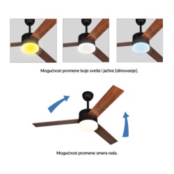 Prosto plafonski ventilator sa svetlom 132cm   ( CFB004L-3/30 )-3