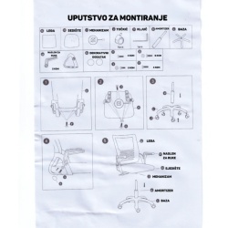 Quantum ergonomična kancelarijska stolica bela/zelena ( 618 ) - Img 2