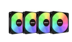 Raidmax Black Infinity ARGB , NV-X120FBDC4 Ventilator 4x 120mm kit