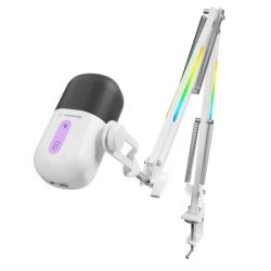 Rampage arpeggio rgb beli mikrofon 42797