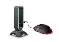 Rampage rm-h66 rgb crni 33543 nosač za slušalice