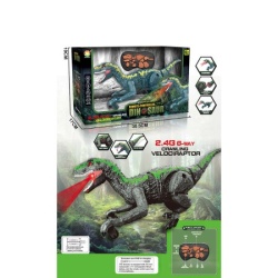 RC Velociraptor na baterije, svetlo, zvuk, hod ( 49-004000 )