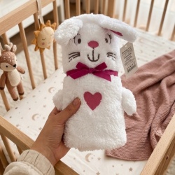 Ready Plišano ćebe - igračka za bebe - Beli Zeka - Img 2