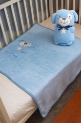 Ready Plišano ćebe - igračka za bebe - Plava Kuca