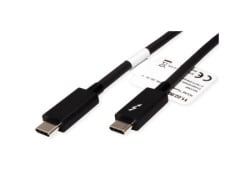 Roline Thunderbolt 3 Cable 20GBit/s 5A M/M crna 2 m ( 5578 )-3