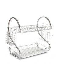 Rosberg r53000h ocedjivač za sudove 2 nivoa hromiran 40x25x39cm ( 006671 )