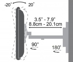 S-BOX LCD 441 Nosac za TV Zglobni 23-55" do 30Kg-3