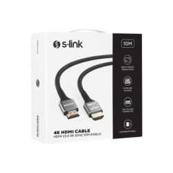 S-link slx-hd4k10 hdmi na hdmi m/m v2.0 4k/30hz metal 10m Kabl -4