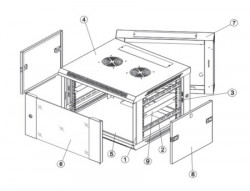 Safewell rack orman 9U 600X450 ( 2811 ) - Img 3