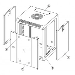 Safewell SMM 10" 312x300x350 sa policom i organizatorom kablova ( 4682 ) - Img 2