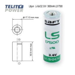 Saft litijum primarni A 3.6V 3600mAh LS17500 ( 2084 )