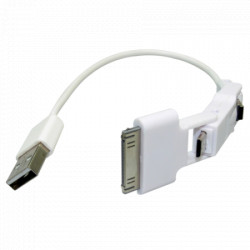 Sandberg usb kabel 3/1, mini usb, mikro usb, iphone, sand. ( 2264 ) - Img 1