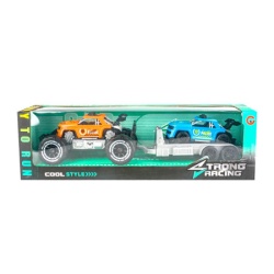 Set 2 trkačka automobila i prikolica ( 1002348 )-1