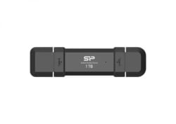 Silicon Power Portable Stick-Type SSD 1TB, DS72, USB 3.2 Gen 2 Black ( SP001TBUC3S72VPK ) -1