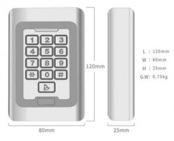 SMART-KPS-LOCK-Door Gembird metalno kuciste IP65 vodootporno RFID EM kartica, kontrola pristupa - Img 1