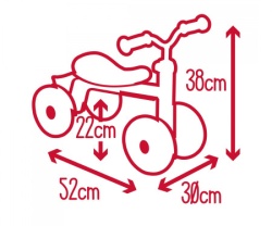 Smoby rookie rideon red ( SM721400 ) -2