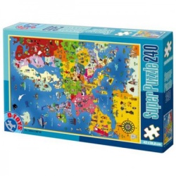 Super Puzzle 240PCS MAPS 01 ( 07/50663-01 )-1