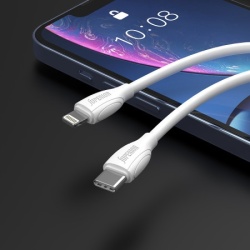Superior Usb data kabal co-bx19 fast 20w 3a type c na lightning 1m beli ( U2001 )-4