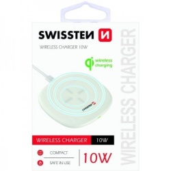 Swissten wireless punjač 10W + kabl USB-A/USB-C 1.5m bela ( 80073 )-2