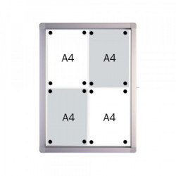 Tabla oglasna 2x3 2X3 SK4SE bela magnetna, vodootporna, 4xA4, vrata, staklo ( H298 ) - Img 2