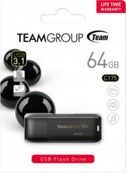 TeamGroup 64GB C175 USB 3.2 BLACK TC175364GB01 - Img 1