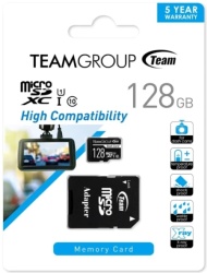 TeamGroup TDUSDX128GUHS03 micro SDHC/SDXC 128GB Dash Card, UHS-I U3 V30 A1, 100/30MB/s +SD Adapter