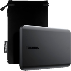 Toshiba 2.5 " 2TB, USB3.2 Gen 1 External Hard Drive Canvio Basics Excl, Black ( HDTB520MK3AA )