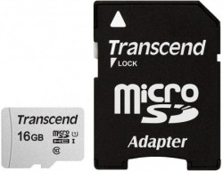 Transcend 16GB MicroSD C10 U1 sa adapterom ( TS16GUSD300S-A )