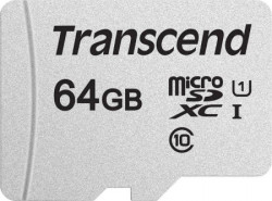 Transcend micro SD 64GB class 10, ultra high speed class 1 (U1) with adapter ( TS64GUSD300S-A )  - Img 1