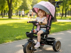 Tricikl za decu sa rotirajućim sedištem I ležećim položajem SM-25302 Roze