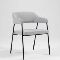 Trpezarijska stolica 2208 Srebrna /Crne metalne noge 550x575x770 mm ( 775-463 )