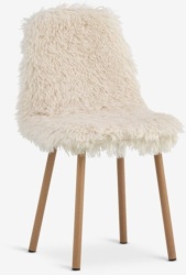 Trpezarijska stolica teddy prljavo bela