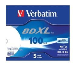 Verbatim 100GB/XL/BD-R 4X PRINT JC 1/5 43789 ( 5100P/Z )