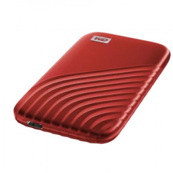 WD 500GB my passport SSD - portable SSD, up to 1050MB/s Read and 1000MB/s write speeds, USB 3.2 Gen 2 - red - Img 3