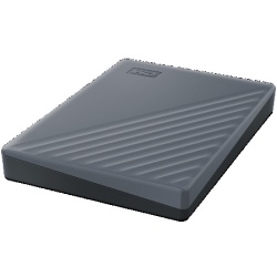 WD 6TB, USB 3.2 My Passport Grey HDD External ( WDBY3J0060BGY-WESN ) -2