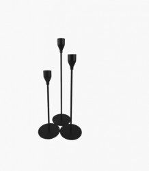 Weimin dekorativni svećnjak crni - okrugli ( 356086 )