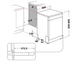 Whirlpool W2F HD624 X mašina za pranje sudova - 45cm  - Img 4