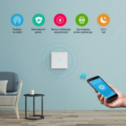 Wi-Fi smart prekidač svetla 1x5A ( WFPS-W1/WH )