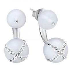 Ženske lotus silver pearl doble srebrne mindjuše sa kristalima ( lp1245-4/4 ) - Img 4