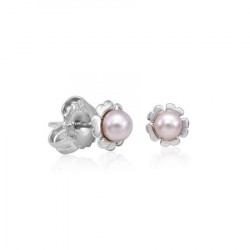 Ženske majorica cies pink pearl biserne srebrne mindjuše 4 mm ( 16286.44.2 000.010.1 ) - Img 1