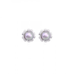 Ženske majorica cies pink pearl stud nuage biserne srebrne mindjuše 4 mm ( 16286.06.2 000.010.1 ) - Img 4