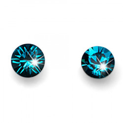 Ženske oliver weber fine cut indicolite mindjuše sa swarovski plavim kristalom ( 21014.379 ) - Img 4