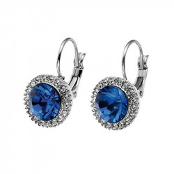 Ženske oliver weber more sapphire mindjuše sa swarovski plavim kristalom ( 22164.206 ) - Img 1